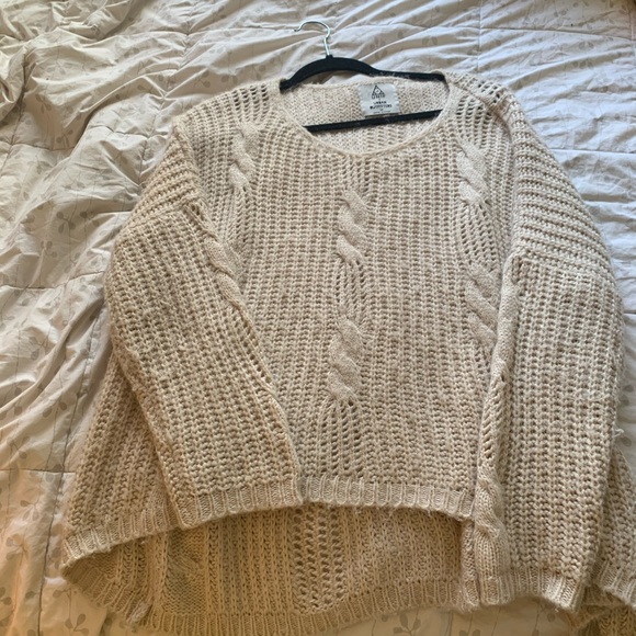 Unif x Urban Outfitters Knit Cream Sweater - Picture 4 of 5